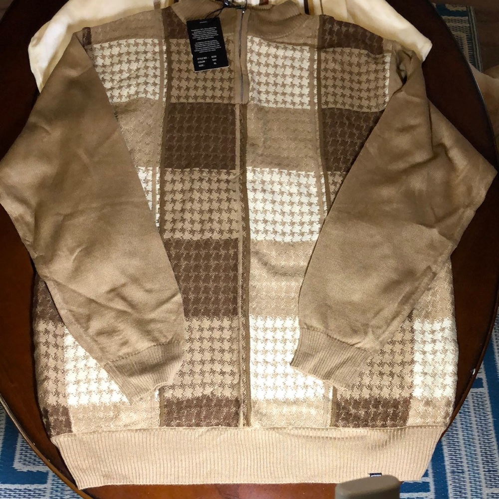 Stacy Adams partial Zip Up Sweater; 2 EACH, Both for $30